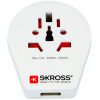 SKROSS 1.500266 World to Europe USB - csatlakozó átalakító európába utazóknak + USB