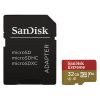 Sandisk 00173427 32GB SD micro (SDHC Class 10 UHS-I V30) Extreme Pro memóriakártya adapterrel