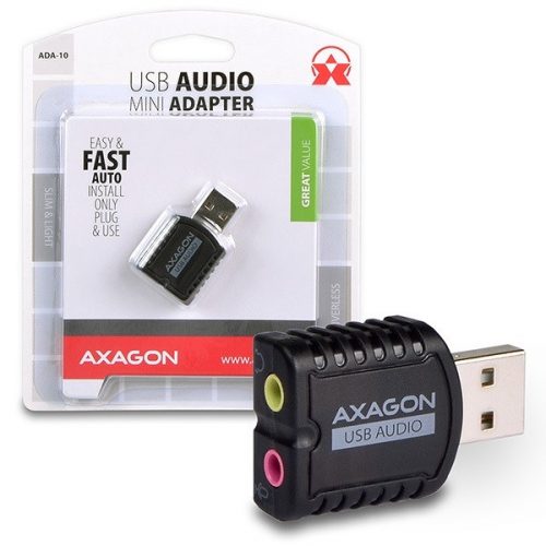 Axagon ADA-10 USB stereo audio adapter