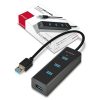 Axagon HUE-S2B 4 portos USB3.0 gyorstöltő HUB