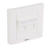 Legrand 632797 2xRJ45 Keystone port fogadására  Linkeo süllyesztett szerelvény