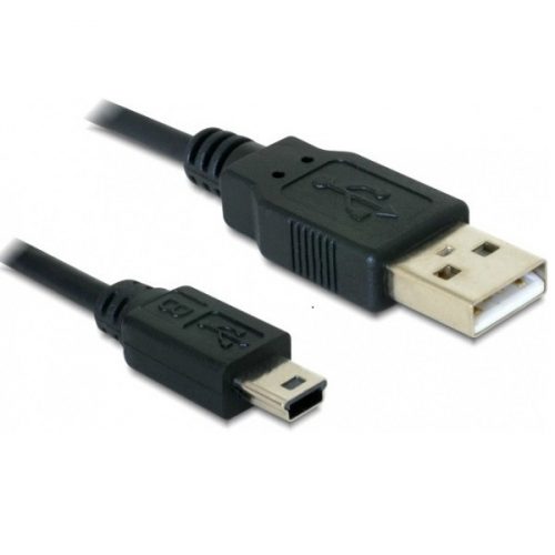 Delock 82273 USB 2.0-A > USB mini-B 5 pin 1 m apa / apa kábel