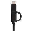 Hama 135745 4 az 1-ben (USB, USB Type-C, micro USB + OTG) 1m fekete adatkábel