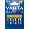 Varta 4903121446 Longlife Power AAA (LR03) alkáli mikro ceruza elem 6 db/bliszter