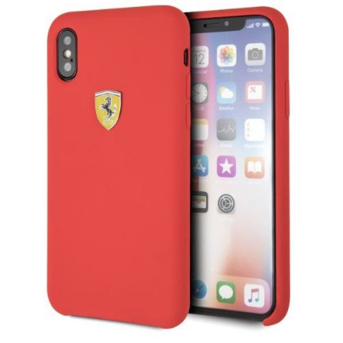 Ferrari SF iPhone X/XS piros szilikon hátlap