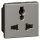 Legrand 572623 Arteor Multistandard socket 2P+E unswitched, shuttered, 2 modules, magnesium