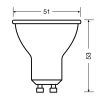 Osram Value PAR16 műanyag ház/5W/350lm/2700K/GU10/230V/36fok/70lm/W LED spot izzó