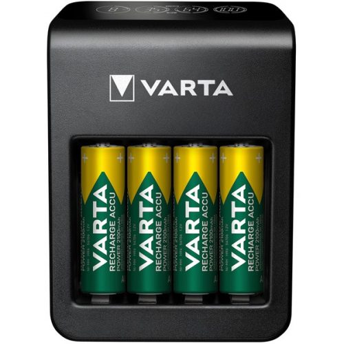 Varta 57687101441 LCD Plug Charger/4db AA 2100mAh akku/akku töltő