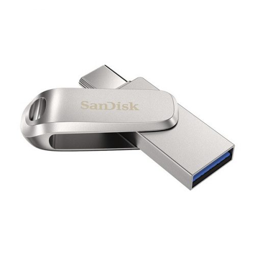 Sandisk 128GB USB3.1/Type-C Dual Drive Luxe Ezüst (186464) Flash Drive