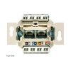 Siemens 5TG2027-2 Delta UAE 2X8pólusú RJ45 UTP CAT6 A informatikai csatlakozóaljzat