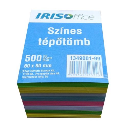 IRISOffice 6x8x5cm több színű tépőtömb