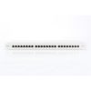 DIGITUS CAT6A 24port 19" 1U kompakt szürke árnyékolt Patch Panel