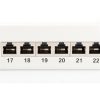 DIGITUS CAT6 24port 19" 1U kompakt szürke árnyékolt Patch Panel