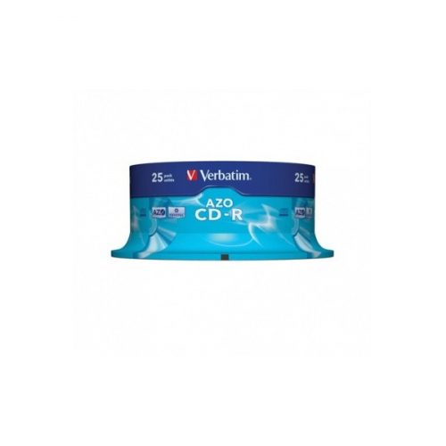 VERBATIM CDV7052B25  CD-R  Crystal cake box CD lemez 25db/csomag