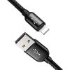 Baseus 3,5A 1,2m USB-A - Lightning/Type-C/MicroUSB tricolor harisnyázott háromágú kábel