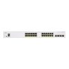 Cisco CBS250-24P-4X 24x GbE PoE+ LAN 4x SFP+ port L2 menedzselhető PoE+ switch