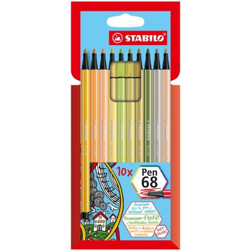 Stabilo Pen 68 10 db/csomag rostirón készlet