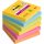 Post-it Super Sticky Carnival 76x76mm  90lapos 4+2db  vegyes jegyzettömb