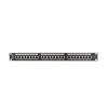 Lanberg PPS6-1024-B 19"/1U 24port Cat6 FTP árnyékolt fekete patch panel