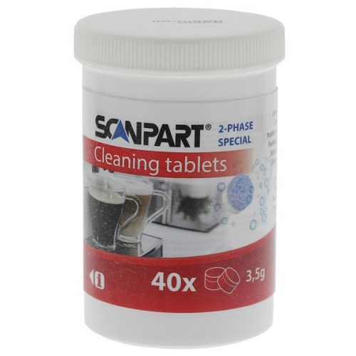 Scanpart 2790000220 kávéfözőhöz 2 fázis 3,5 g 15 mm 40db  tisztítótabletta