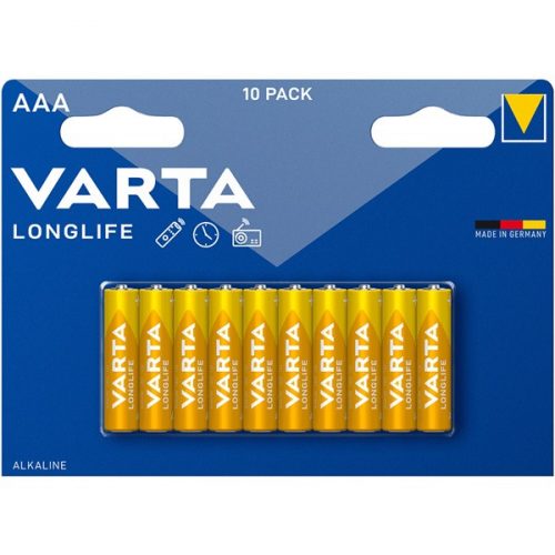 Varta 4103101461 Longlife AAA (LR03) alkáli mikro ceruza elem 10db/bliszter