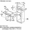 Bosch HRA534EB0 fekete beépíthető sütő