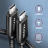 Axagon BUCM2-CM10AB 1m USB C fekete adat- és töltőkábel