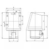 Tracon TICS-115 ráépíthető 16A/3P+N+E/400V/IP44 ipari dugalj