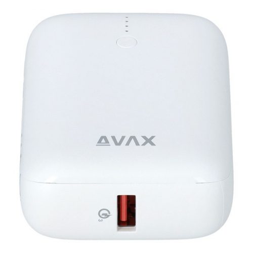 AVAX PB105W MINI 10000mAh Type C/PD 20W+QC 22.5W gyorstöltő fehér power bank