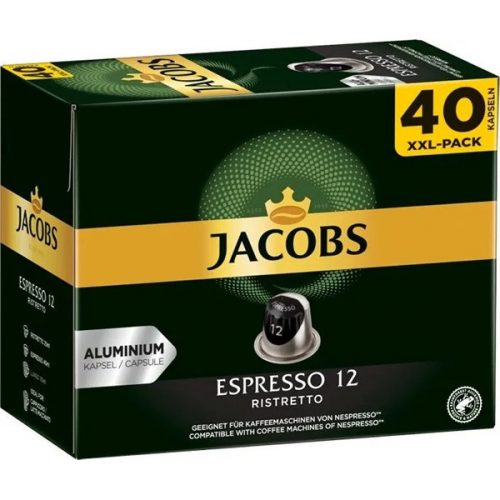 Douwe Egberts Jacobs Ristretto 12 Nespresso kompatibilis 40db kávékapszula