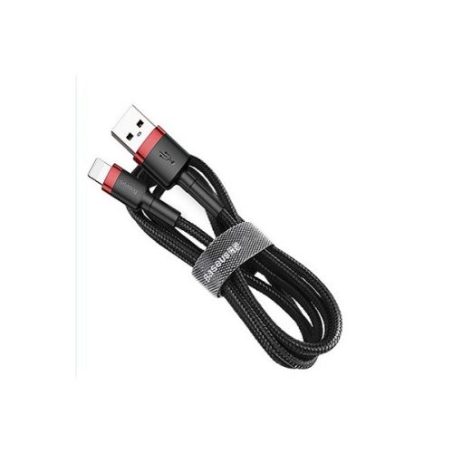 Baseus cafule USB lightning 2.4A 1M CALKLF-BG1 szürke-fekete kábel