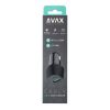 AVAX CC302B CARLY 20W Autós töltő USB A (QC)+Type C (PD), fekete