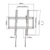 Stell SHO 5400 32"-70" dönthető fekete fali konzol