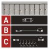 Emos D1CW02 CNT 2,5m 100LED IP44 12W időzítős meleg fehér jégcsapok kezdő készlet