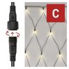 Emos D1DW01 1,5x2 m kültéri meleg fehér Standard LED sorolható karácsonyi füzér háló