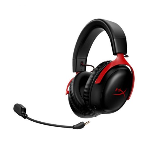 HyperX Cloud III Wireless fekete-piros gamer headset