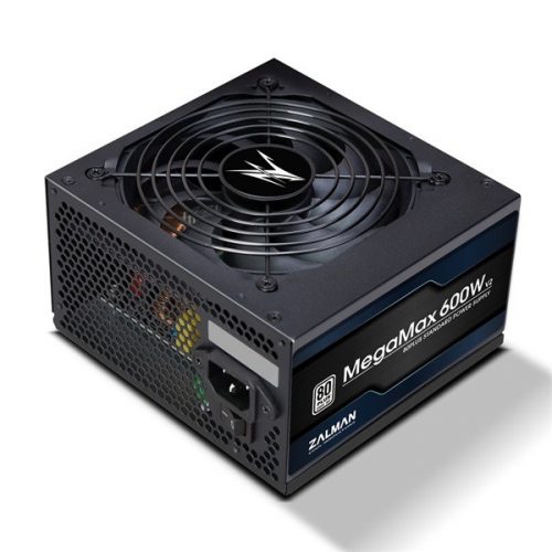 Zalman MegaMax ZM600-TXII(V2) 600W 80+ ventillátorral dobozos tápegység