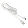 AVAX CB620 CREAMY+ USB A-Type C 2.4A, 1,5m fehér-rózsaarany gyorstöltő kábel