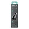 AVAX CC665B CARLY+ 83W USB A+Type C fekete autós töltő