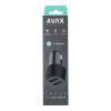 AVAX CC601B CARLY+ 40W USB A (QC)+Type C (PD) fekete autós gyorstöltő