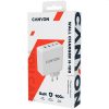 Canyon CND-CHA100W01 GaN PD 100W QC 3.0 30W fehér hálózati adapter