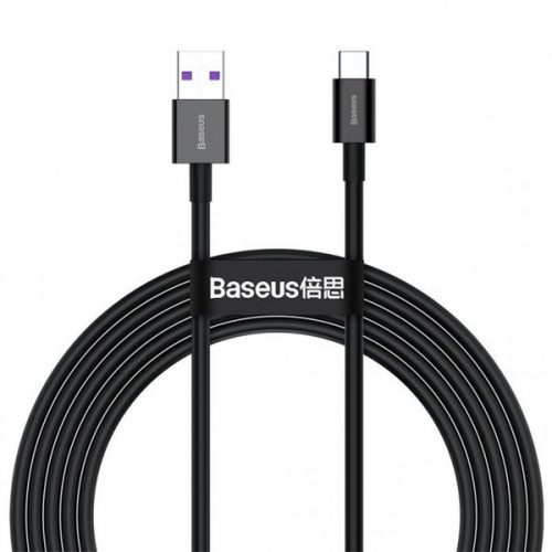 Baseus CATYS-A01 Superior 2m 66W USB A/USB C fekete adat- és töltőkábel