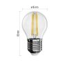 Emos ZF1120 E27 / 3,4 W (40 W) / 470 lm / meleg fehér filament gyertya LED izzó