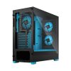 Fractal Design Pop Air RGB ciánkék/fekete (táp nélküli) ablakos ATX ház