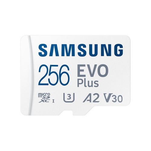 Samsung 256GB SD micro EVO Plus (SDXC Class10 UHS-I) (MB-MC256SA/EU) memóriakártya adapterrel