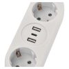 Emos P0221U 1,5m 2xAC/2xUSB/1xType-C fehér elosztó