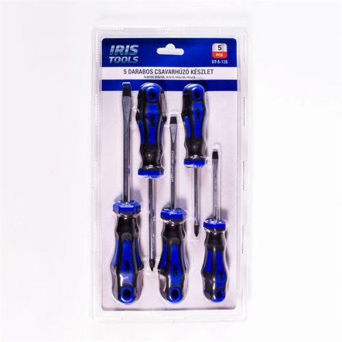 IRIS TOOLS DT-5-125 5 darabos csavarhúzó készlet