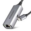 Axagon ADE-TXPD Kompakt alumínium USB-C 3.2 Gen1 Gigabit Ethernet 10/100/1000Mbit adapter