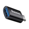 Baseus ZJJQ000001 Ingenuity USB/Type-C fekete OTG adapter