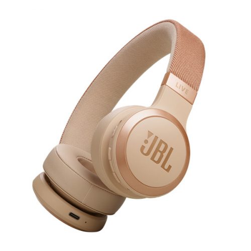 JBL Live 670 NC Bluetooth homok zajszűrős fejhallgató